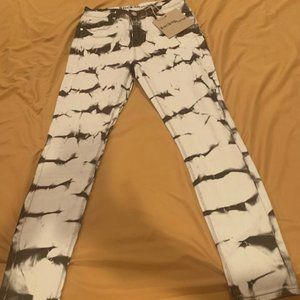 Rocks and Indigo White/Black Tie Dye Jeans - NWT